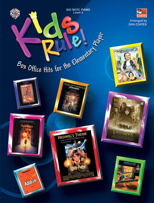 Kids Rule Box Office Hits Book 1 Big Note Piano