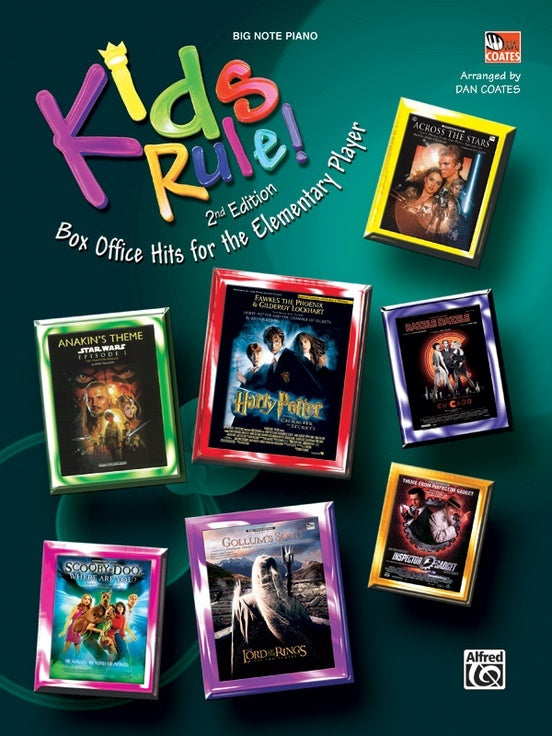 Kids Rule Box Office Hits Book 2 Big Note Piano