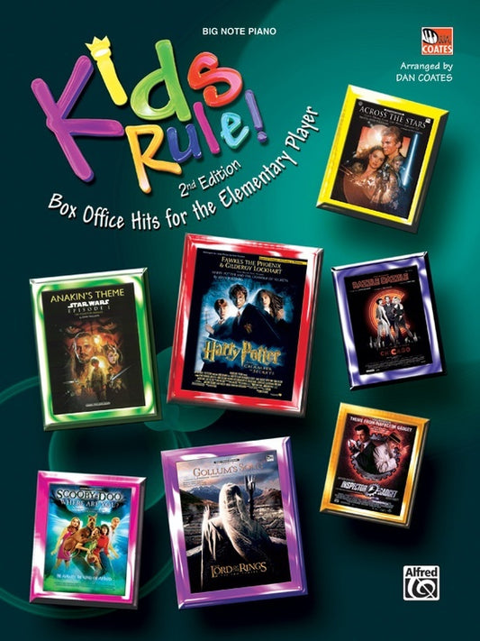 Kids Rule Box Office Hits Book 2 Big Note Piano