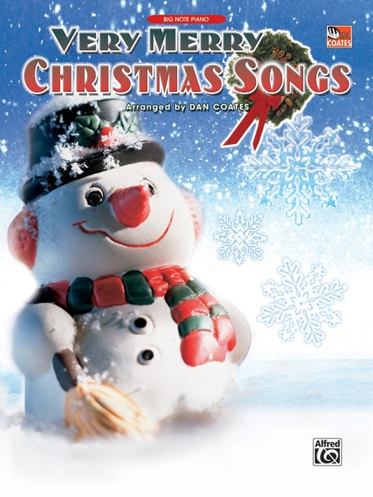 Very Merry Christmas Songs Big Note Piano Sheet Music