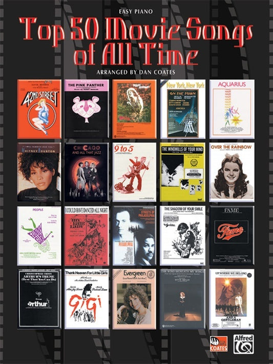 Top 50 Movie Songs of All Time - Easy Piano Sheet Music