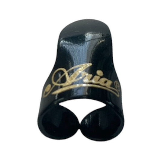 Aria Large Plastic Finger Picks - Black Finish (12 Pack)