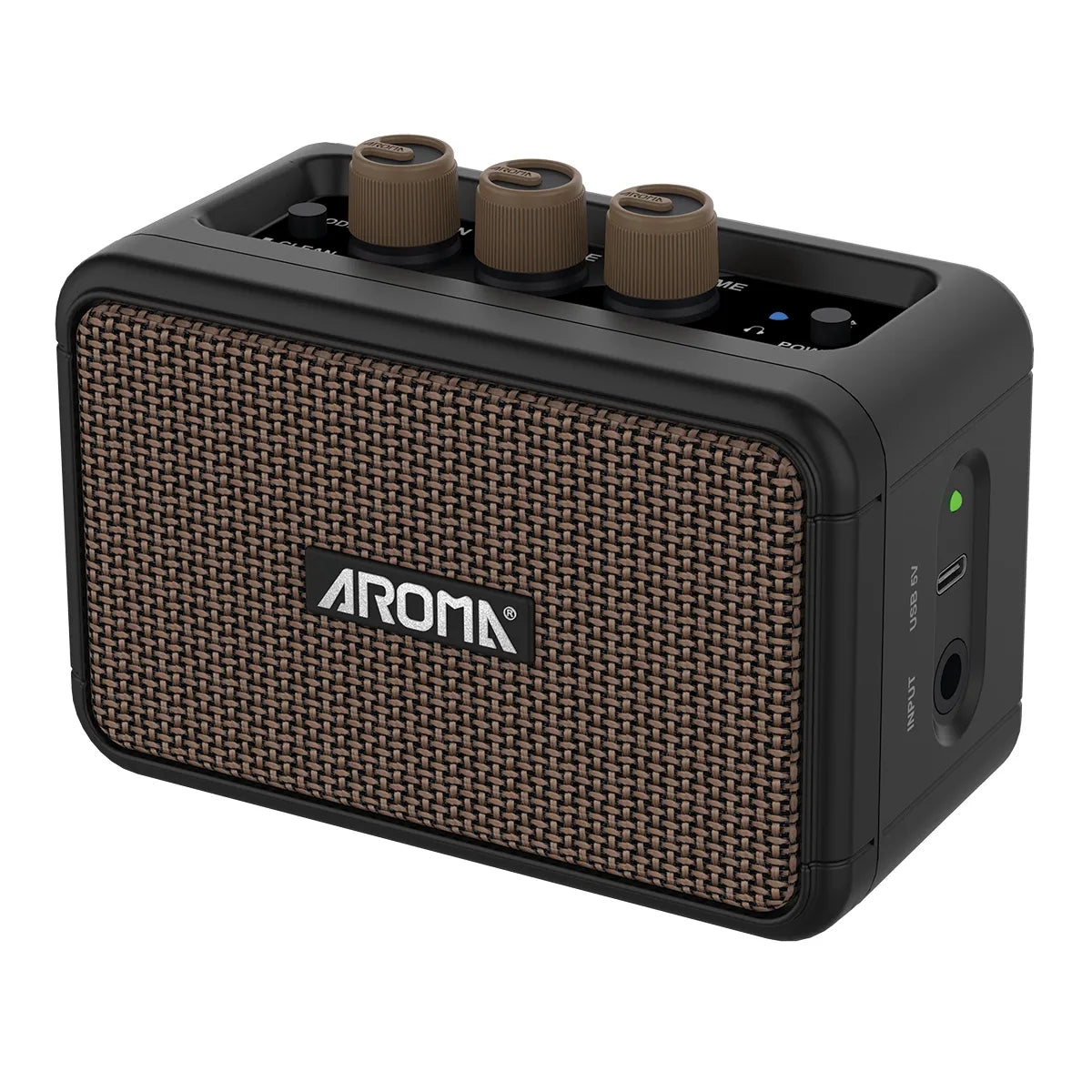 Aroma 5W Rechargeable Portable Electric Guitar Amplifier Black AG-04