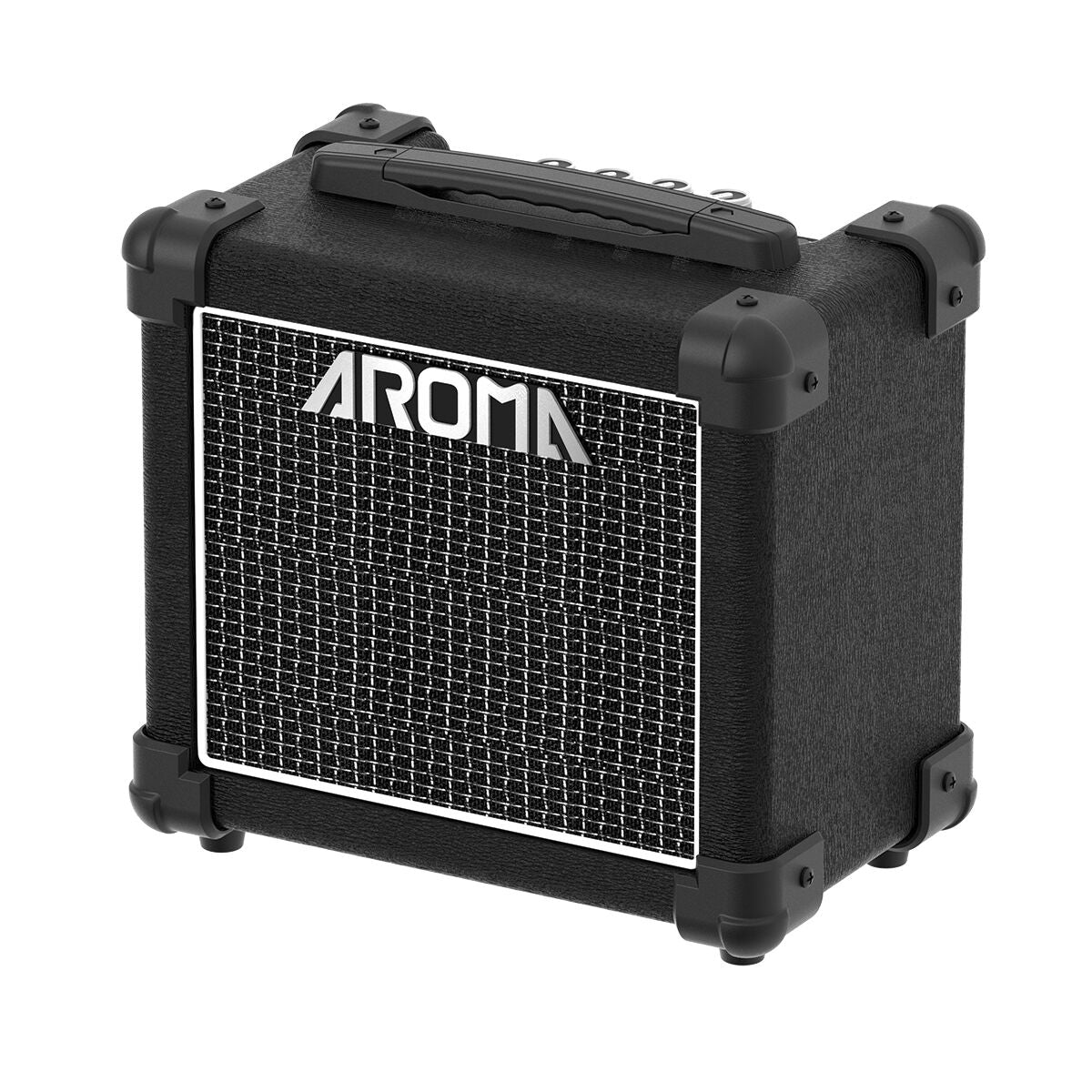 Aroma 10W Black Electric Guitar Amplifier AG10S with Bluetooth and Headphone Out