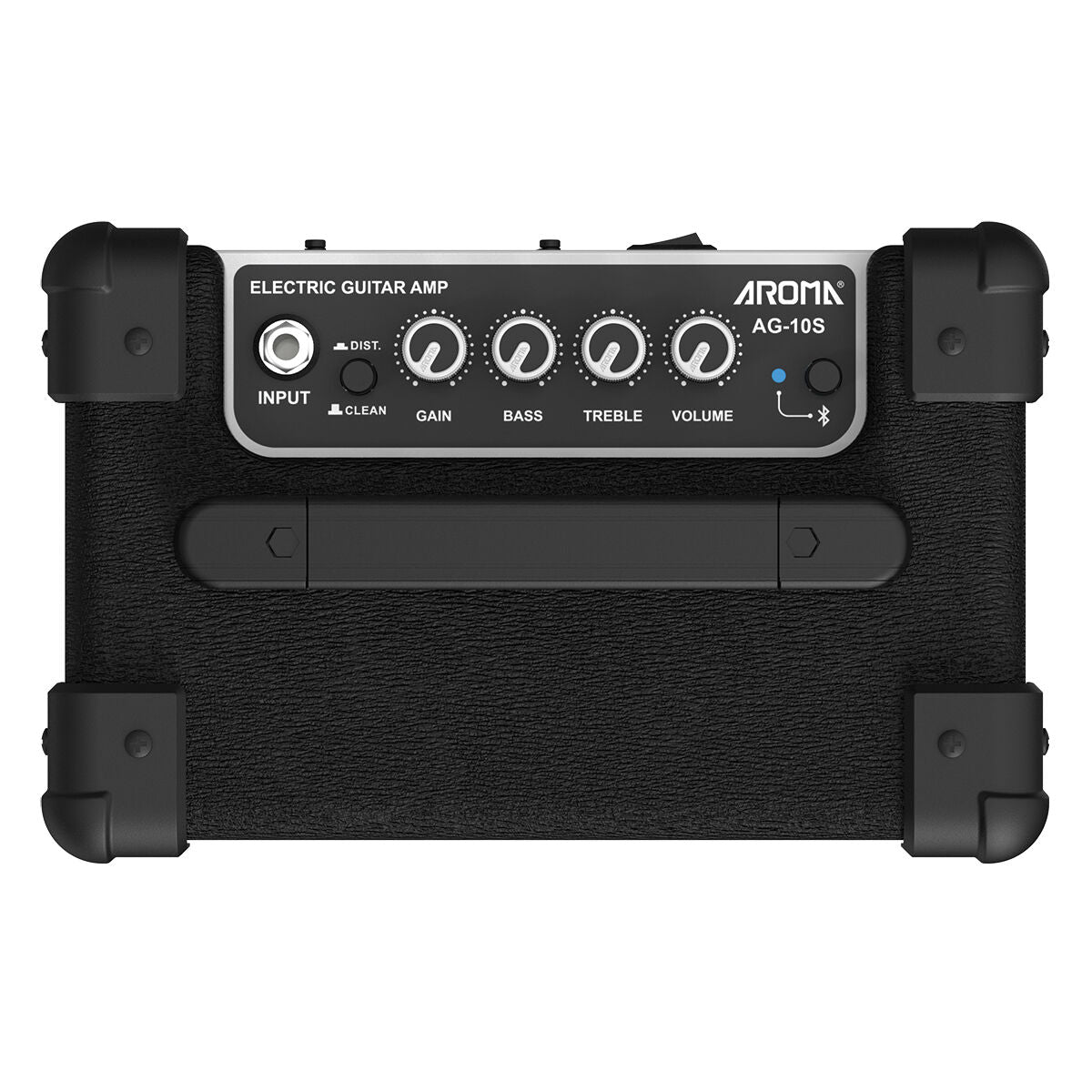 Aroma 10W Black Electric Guitar Amplifier AG10S with Bluetooth and Headphone Out — view 3