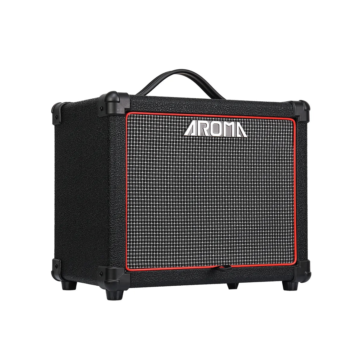 Aroma AG-20B Black 20W Electric Bass Guitar Amplifier with Bluetooth and 4-Band EQ — view 2