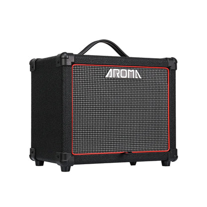 Aroma AG-20B Black 20W Electric Bass Guitar Amplifier with Bluetooth and 4-Band EQ — view 2