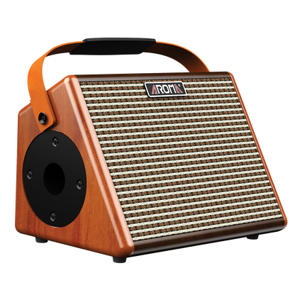 Aroma AG-26A 25W Rechargeable Acoustic Guitar Amplifier with Bluetooth and Microphone Channel
