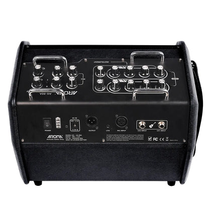 Aroma 80W Acoustic Guitar Rechargeable Amplifier with Bluetooth and Gig Bag [AG80A] — view 3