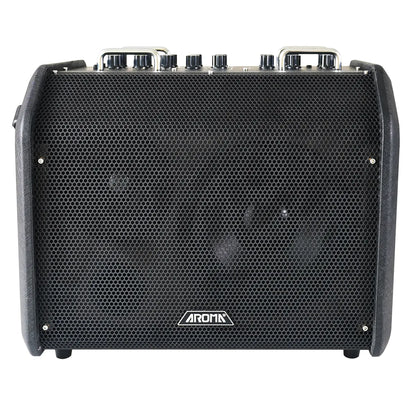 Aroma 80W Acoustic Guitar Rechargeable Amplifier with Bluetooth and Gig Bag [AG80A] — view 2