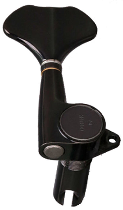 Gotoh GB707 Series Electric Bass Guitar Tuning Machines Black Chrome Finish 2+2