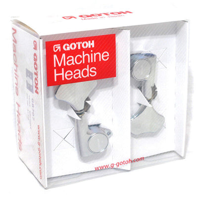 Gotoh GB707 Series Electric Bass Guitar Tuning Machines Chrome Finish 4-inline — view 3