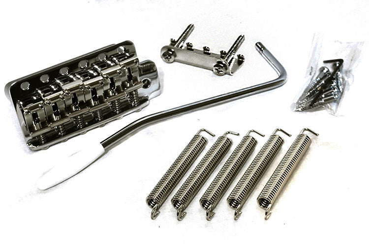 Gotoh GE101T Vintage 6-Point Tremolo Bridge Black Chrome with Bent Steel Saddles