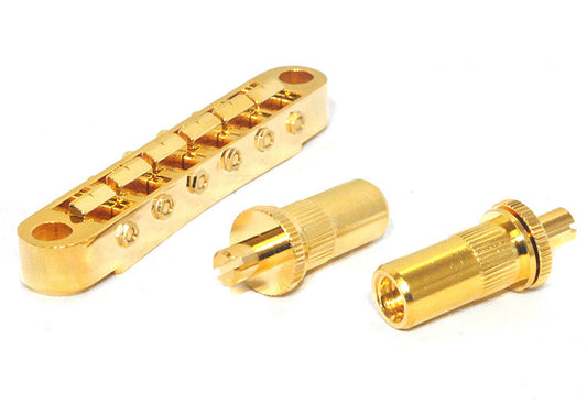 Gotoh GE103BT Tune-O-Matic Electric Guitar Bridge (Nashville) Gold Finish