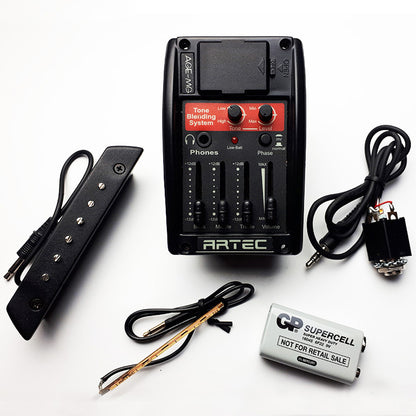 Artec AGE-MG Preamp Blender System with Piezo & Magnetic Pickups for Acoustic Guitar