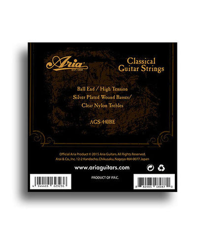 Aria High Tension Classical Guitar String Set with Ball End — view 2