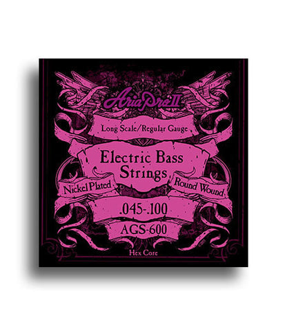 Aria Electric Bass Regular Gauge Long Scale String Set 45-100 Nickel Plated Steel