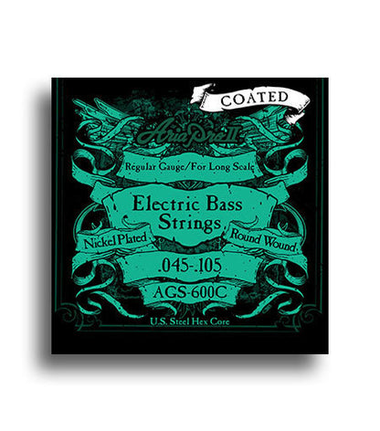 Aria Electric Bass Regular Gauge Long Scale Coated String Set 45-105 Nickel Plated Steel