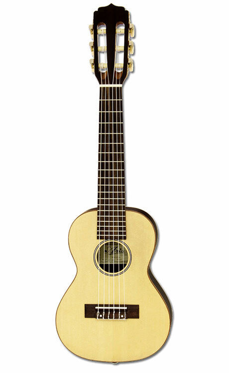 Aria G-Uke AGU160N 6-String Guitalele in Natural Spruce Semi-Gloss Finish with Carry Bag
