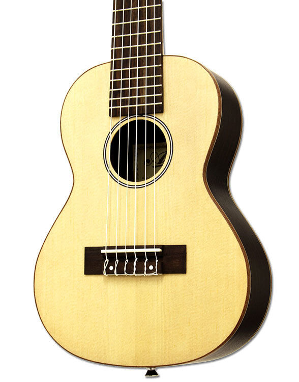 Aria G-Uke AGU160N 6-String Guitalele in Natural Spruce Semi-Gloss Finish with Carry Bag — view 3