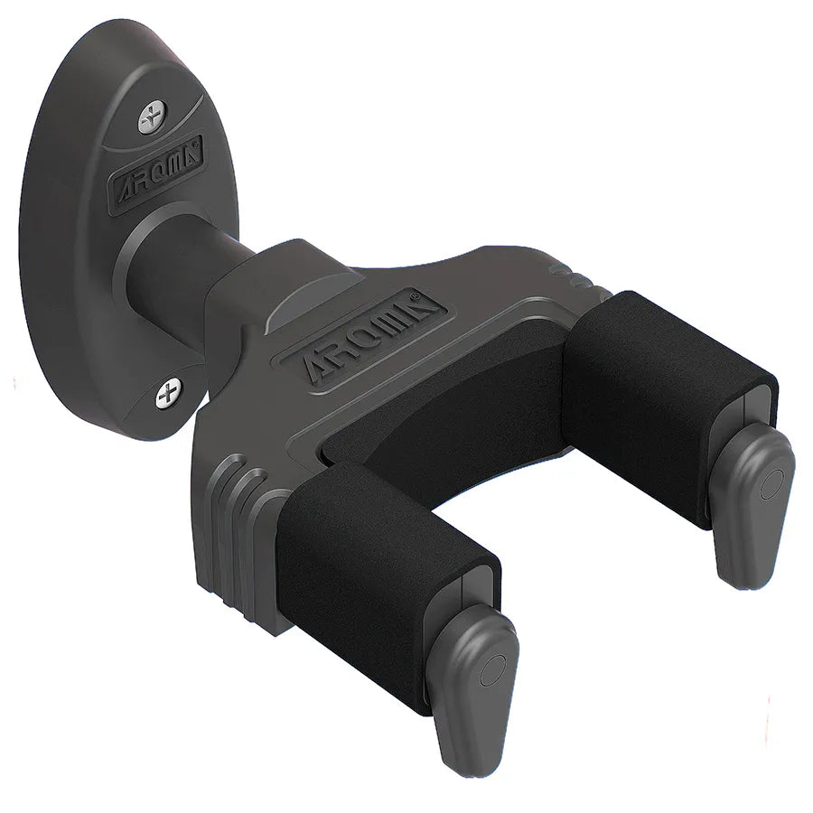 Aroma Lockable Guitar Wall Hanger with Automatic Lock Mechanism - Screw-in [AH-85]