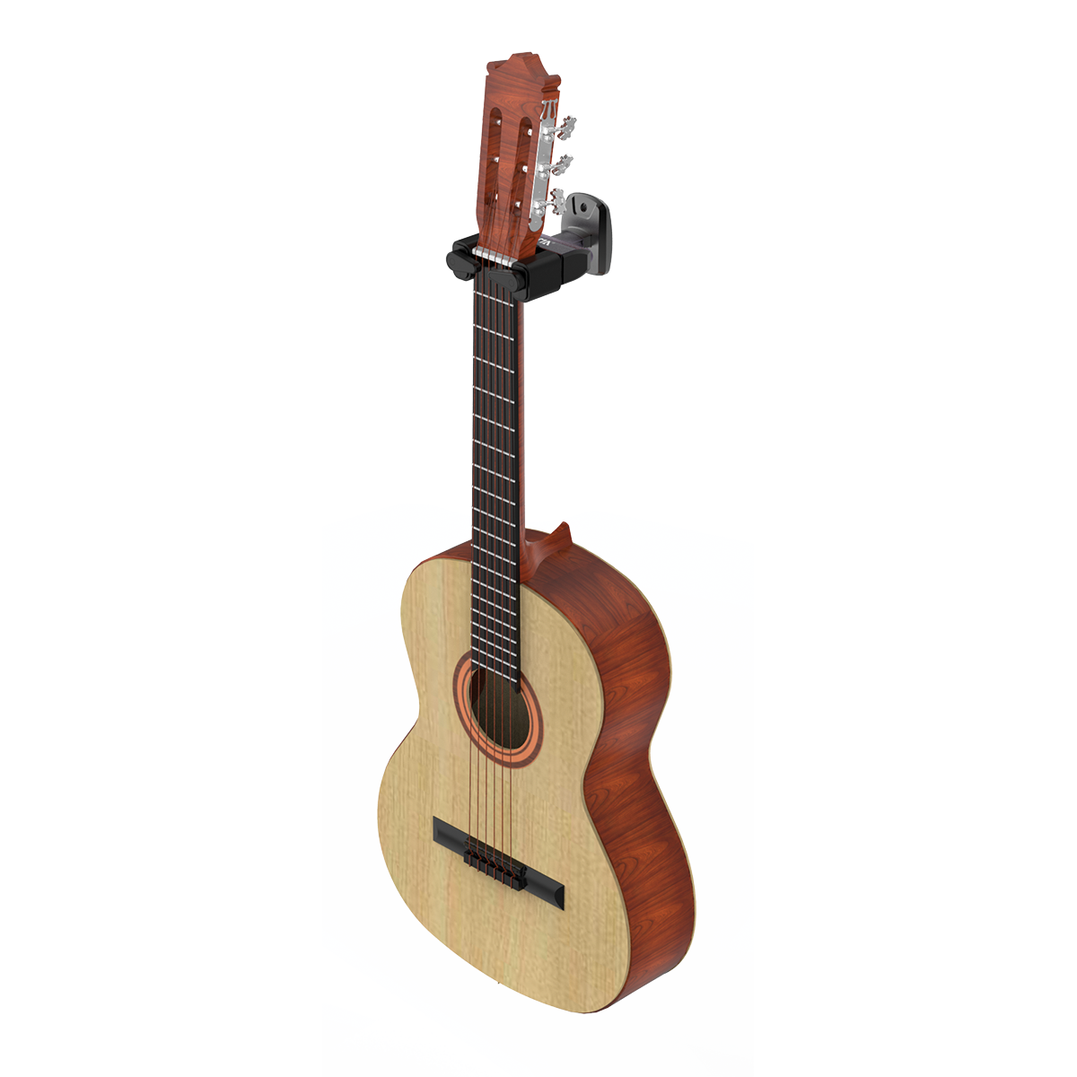 Aroma Lockable Metal Guitar Wall Hanger - Screw-In Model AH-86 — view 5