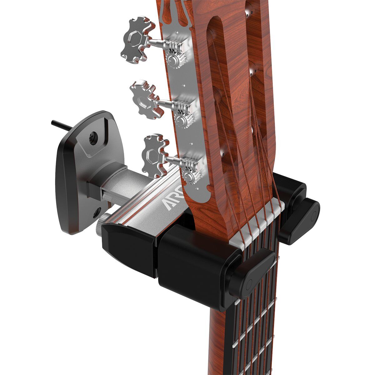 Aroma Lockable Metal Guitar Wall Hanger - Screw-In Model AH-86 — view 9