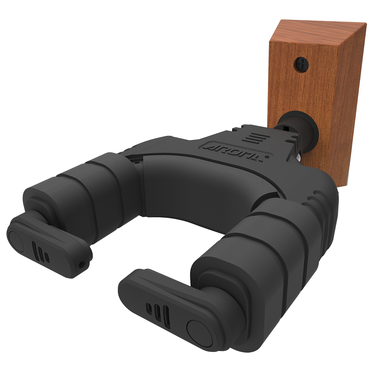 Aroma Locking Guitar Wall Hanger - Wood Screw-in Mount [AH-89W]