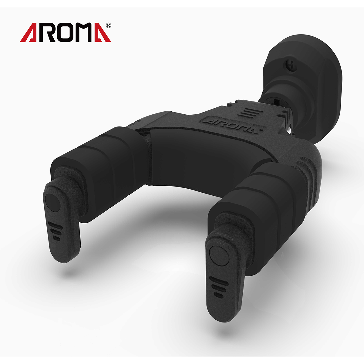 Aroma Locking Guitar Wall Hanger with Plastic Mount [AH-89] - Lightweight, Easy Install, Universal Fit for Guitars and Basses — view 4