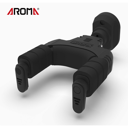Aroma Locking Guitar Wall Hanger with Plastic Mount [AH-89] - Lightweight, Easy Install, Universal Fit for Guitars and Basses — view 4