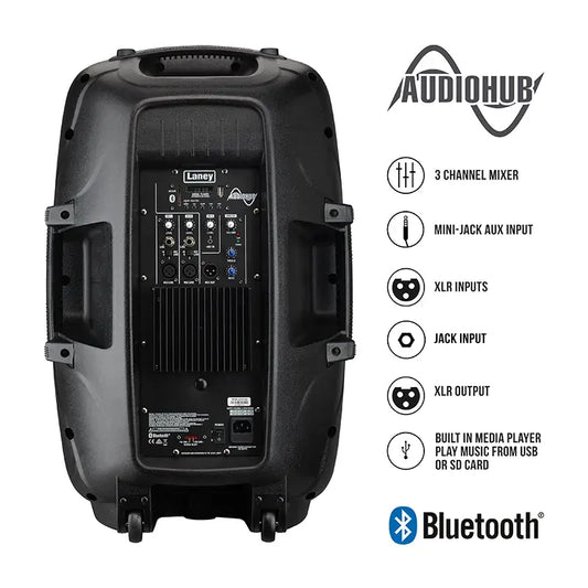 Laney Audiohub 1X15 Active Powered Speaker System AH115-G2 400W Black