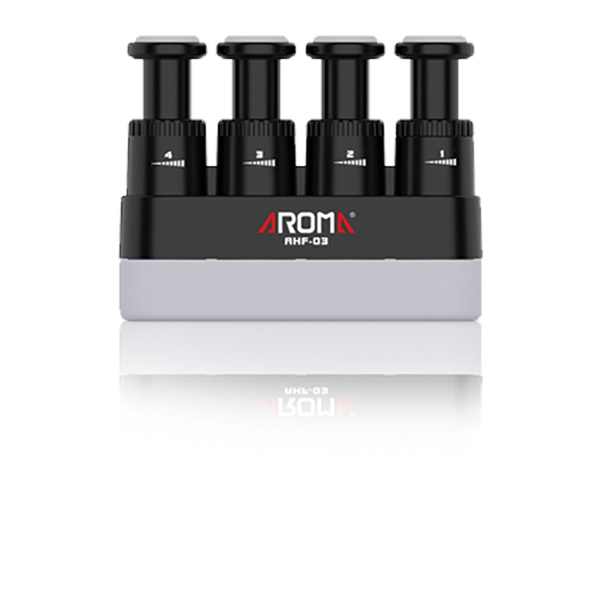 Aroma Hand Exerciser Grip Black AHF-03, Strength 4lb - 7lb, Dimensions 85x69x23mm, Weight 74g, Guitar Accessories