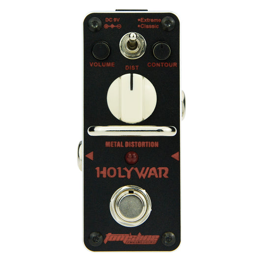 Toms Line AHOR-3 Holy War Mini Distortion Pedal with True Bypass and 2 Modes