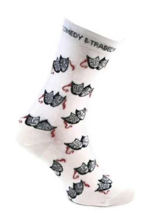 Socks Notes Black And Gold Womens