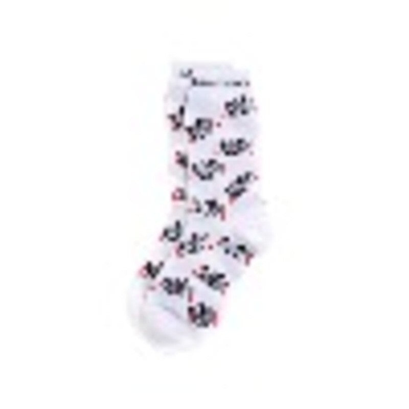 Socks Comedy Tragedy White Womens