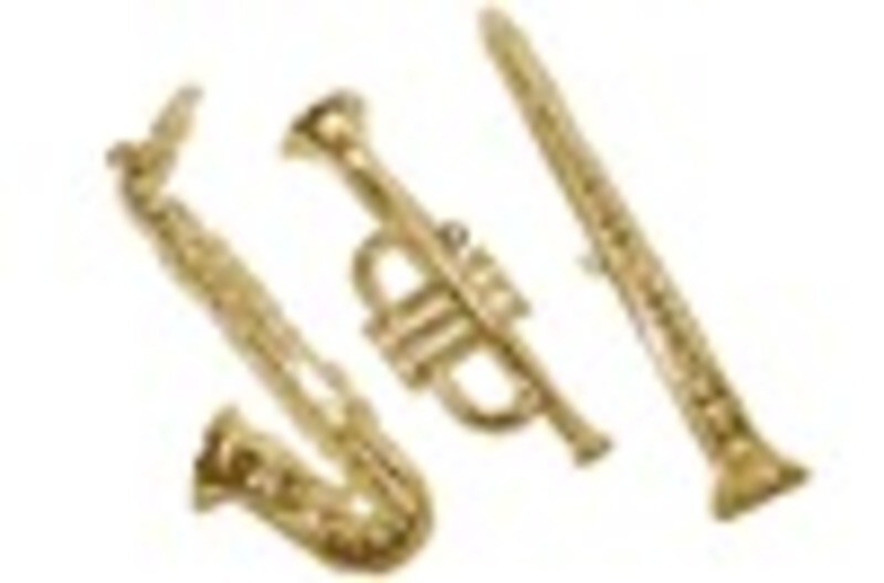Wall Decor Instruments 3D 3 Pieces