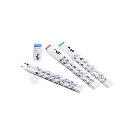 Musical Pen & Pencil Set with Sheet Music Motif