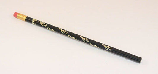 Graphite Pencil Treble Clef Design Black & Gold by AIM Gifts