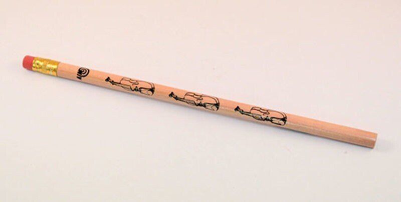 Graphite Music Motif Pencils - Violin Design