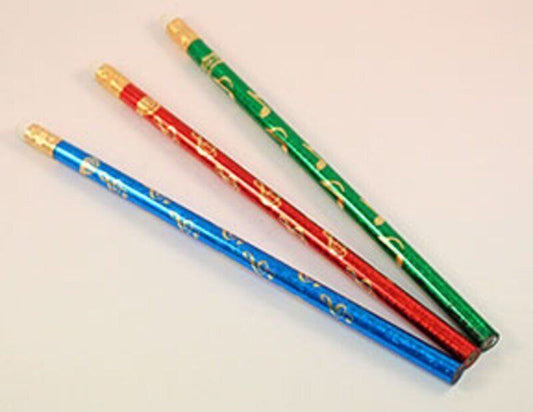 Luster Pencil with Eraser - Treble Clef Design