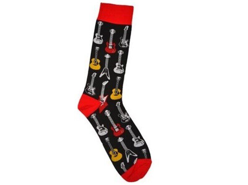 Men's Guitar Socks Size 10-13