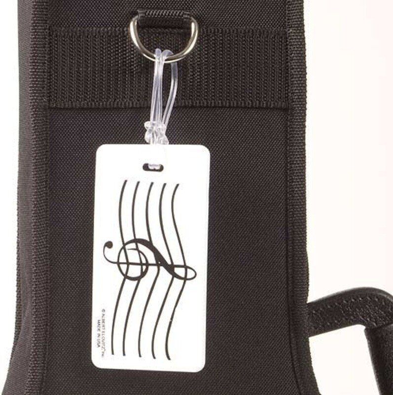 Treble Clef ID Tag for Musicians - Plastic
