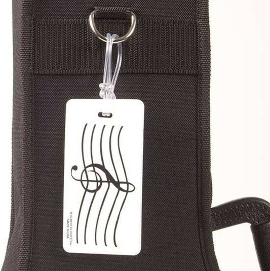 Treble Clef ID Tag for Musicians - Plastic