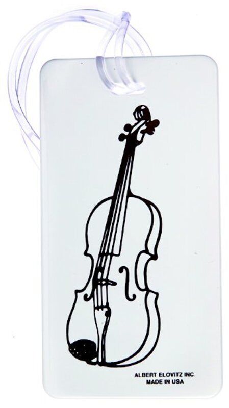 Violin ID Tag - Soft Rubberized Plastic