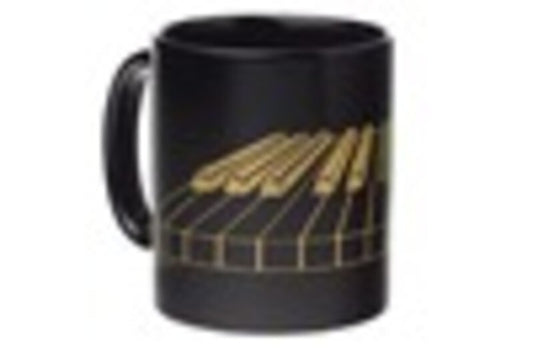 Mug 3D Keyboard Black And Gold