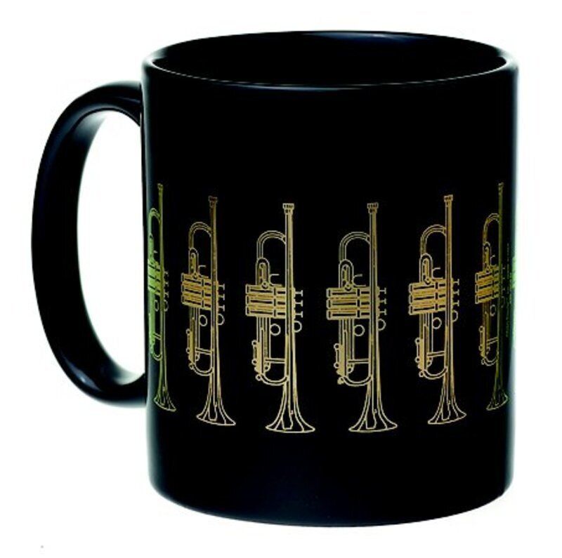 Mug Trumpet Black and Gold