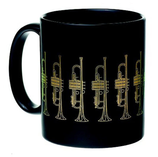 Mug Trumpet Black and Gold