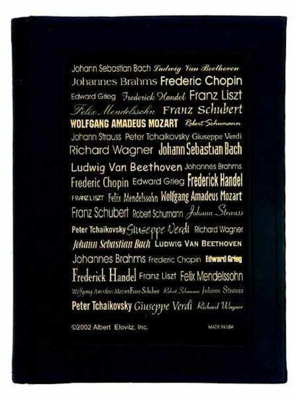 Address Book Composer - Black and Gold by AIM Gifts