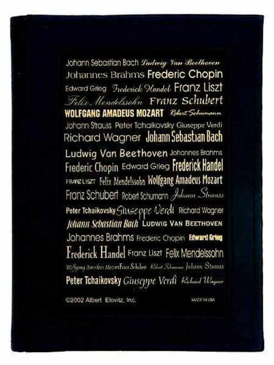 Address Book Composer - Black and Gold by AIM Gifts
