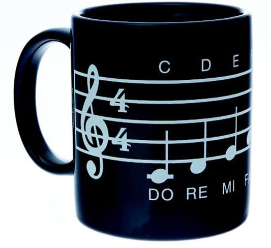 Mug Music Design Scale Black by AIM Gifts